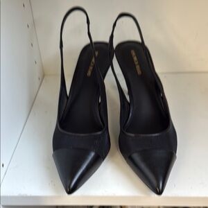 Elegant Black Slingback Heels